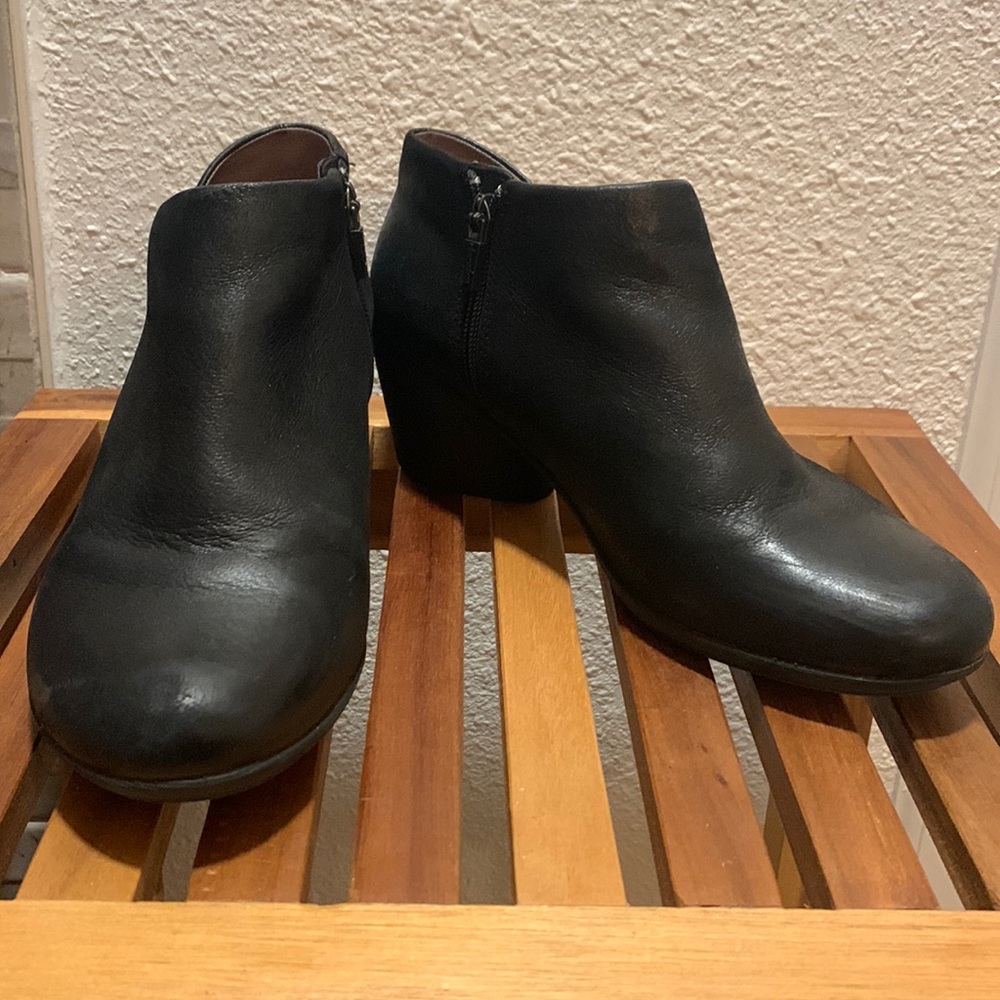 Dansko Black Burnished Raina Leather Bootie Size EU 39